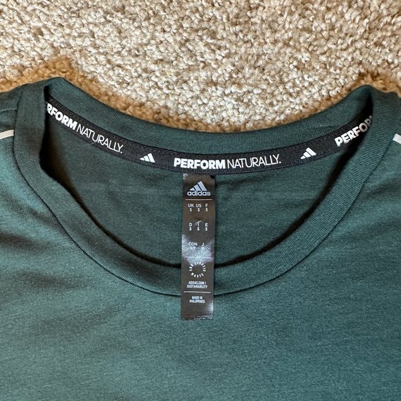 Adidas X-CITY Running Tee in Green Men's S - Picture 5 of 8